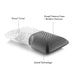 Malouf Pillows Malouf Shoulder Zoned Dough® + Bamboo Charcoal Z Pillows