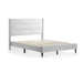 Malouf Upholstered Bed White Gray / Twin Weekender Beck Upholstered Bed