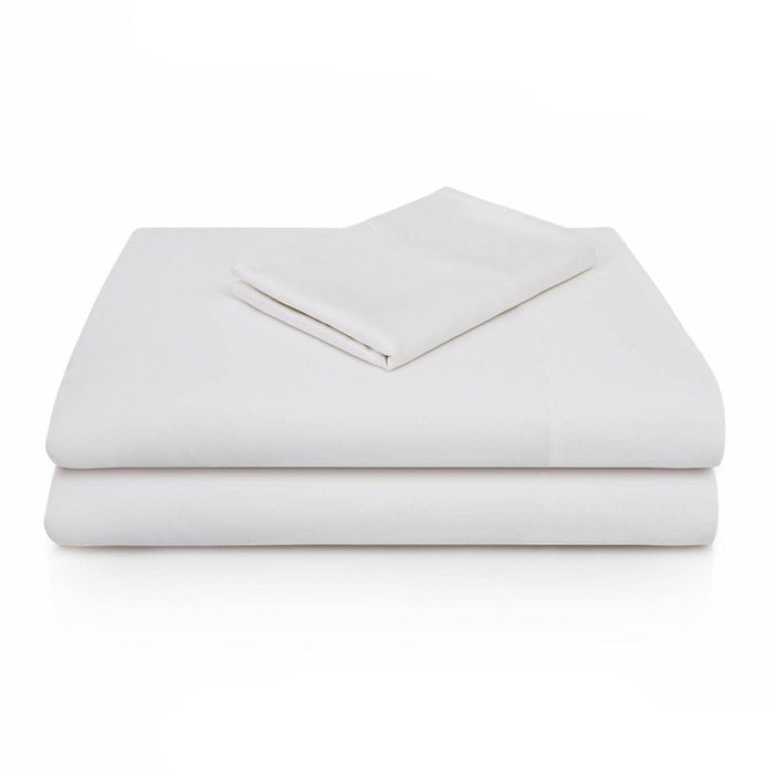 Malouf Woven Sheet Queen Pillowcase Set / White Malouf Rayon From Bamboo Woven Sheet