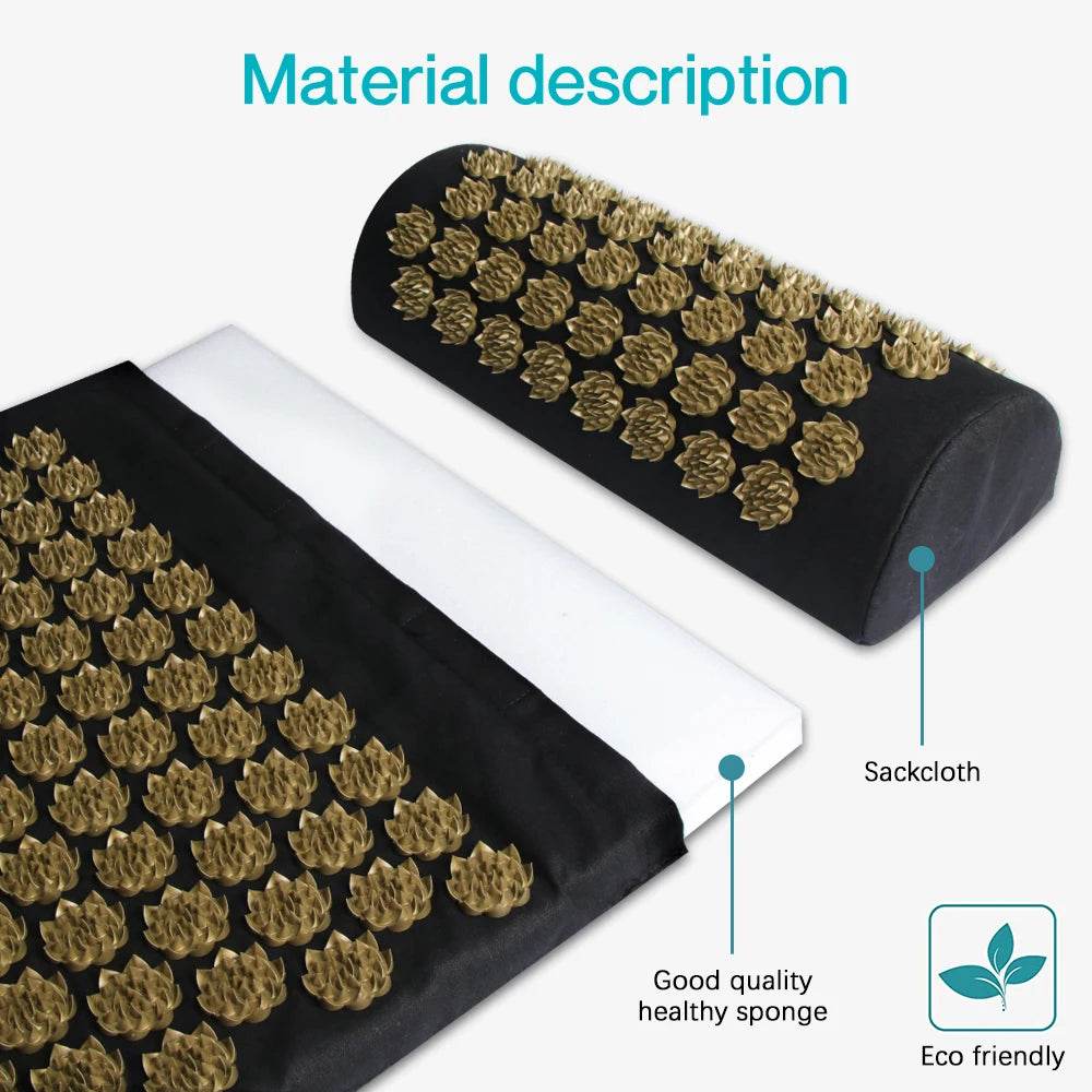 Shiatsu Acupressure Mat Cotton Spike Massage Pad - MARFLY - Sleep Galleria
