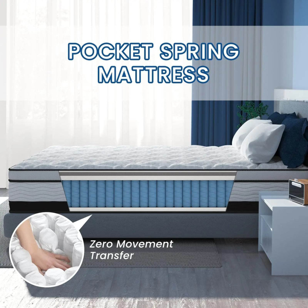 12-Inch Cooling Gel Hybrid Mattress - Sleep Galleria