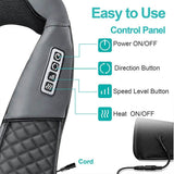 Shiatsu Heated Neck And Back Kneading Massager Pillow - Sleep Galleria