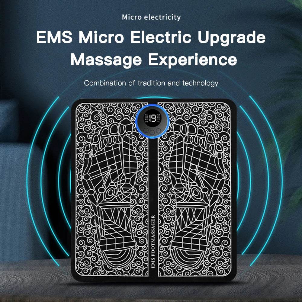 Electric Foot Massager Pad With Muscle Stimulation - Sleep Galleria