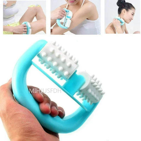 Handheld Double Roller Anti Cellulite Massage Massager - MIHJUSFDH - Sleep Galleria