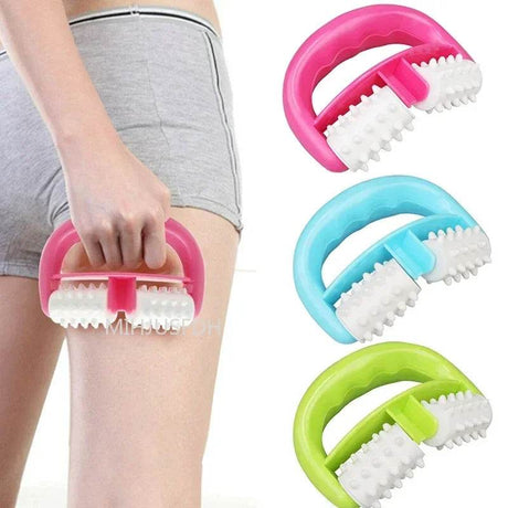 Handheld Double Roller Anti Cellulite Massage Massager - MIHJUSFDH - Sleep Galleria