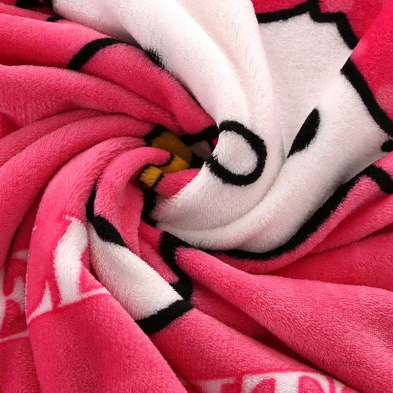 Hello Kitty Plush Cartoon Coral Fleece Blanket - MINISO - Sleep Galleria