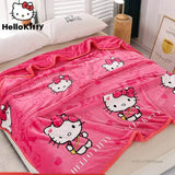 Hello Kitty Plush Cartoon Coral Fleece Blanket - MINISO - Sleep Galleria