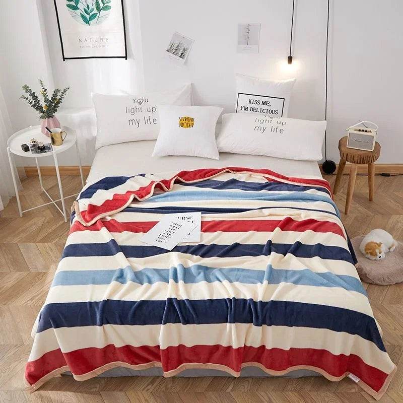 Hello Kitty Plush Cartoon Coral Fleece Blanket - MINISO - Sleep Galleria