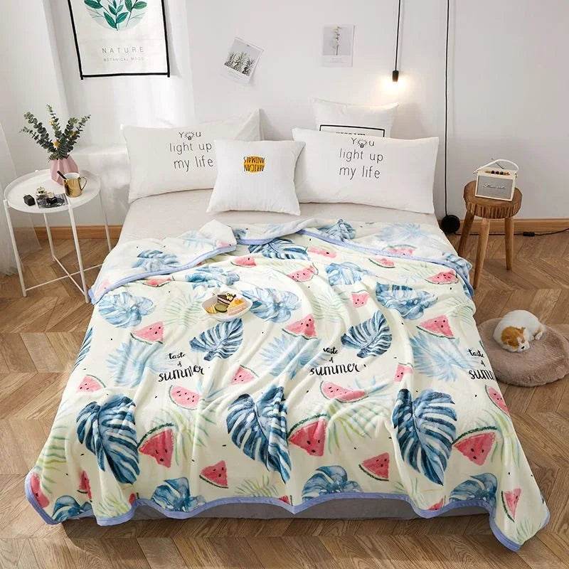 Hello Kitty Plush Cartoon Coral Fleece Blanket - MINISO - Sleep Galleria