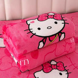 Hello Kitty Plush Cartoon Coral Fleece Blanket - MINISO - Sleep Galleria