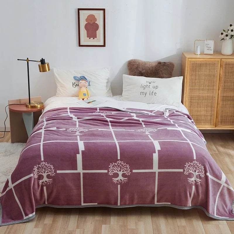 Hello Kitty Plush Cartoon Coral Fleece Blanket - MINISO - Sleep Galleria