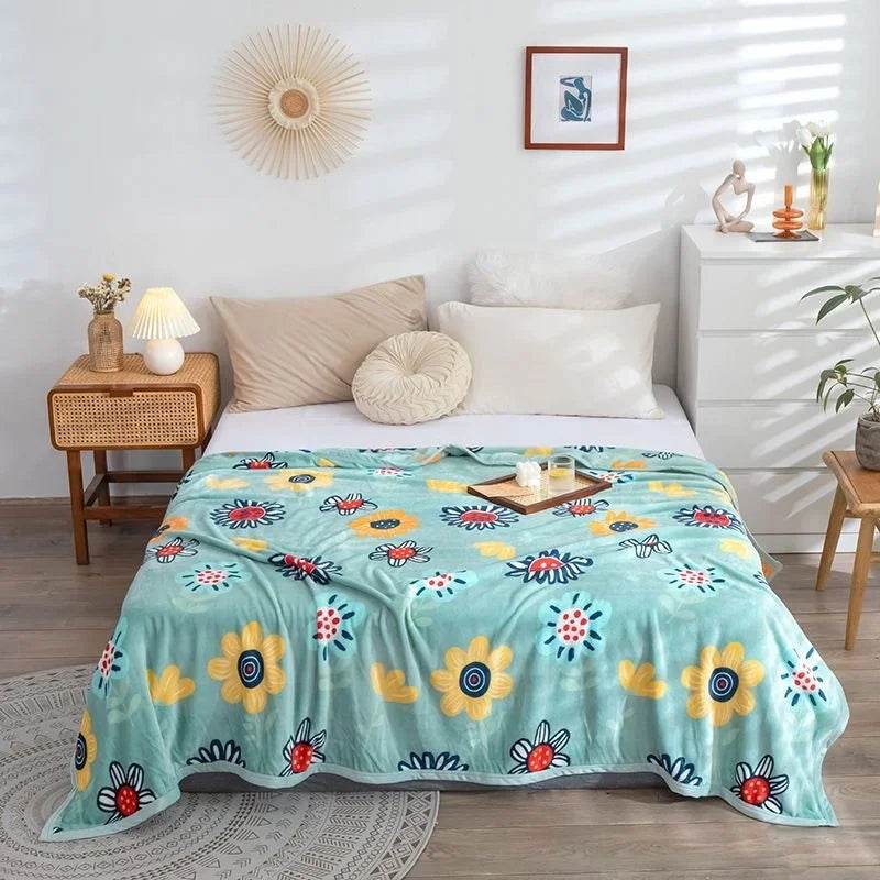 Hello Kitty Plush Cartoon Coral Fleece Blanket - MINISO - Sleep Galleria