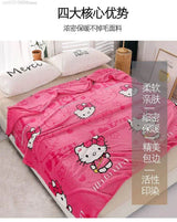 Hello Kitty Plush Cartoon Coral Fleece Blanket - MINISO - Sleep Galleria
