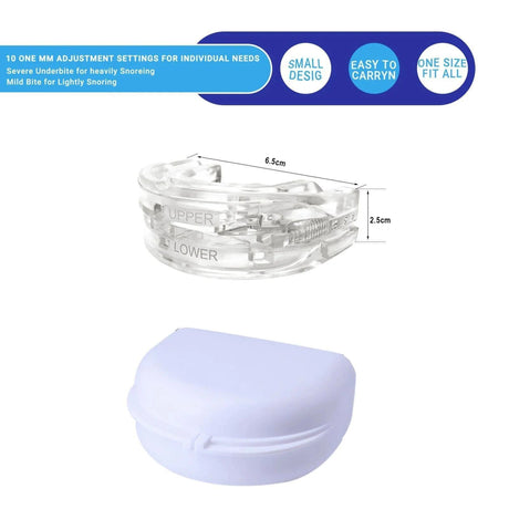 Adjustable Transparent Anti Snore Mouth Guard - MIPHESLY - Sleep Galleria