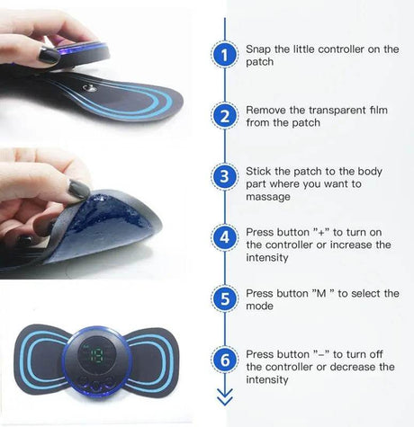 Portable Mini Electric Neck Shoulder Massager With Adjustable Levels - MIPHESLY - Sleep Galleria