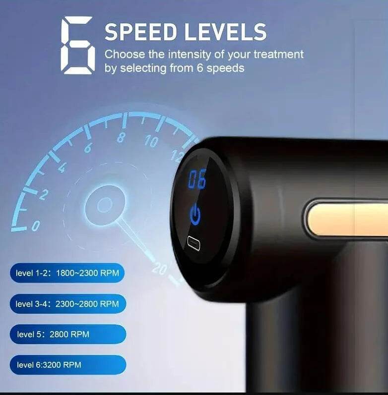 Rechargeable Portable Mini Muscle Percussion Massage Gun - MIPHESLY - Sleep Galleria