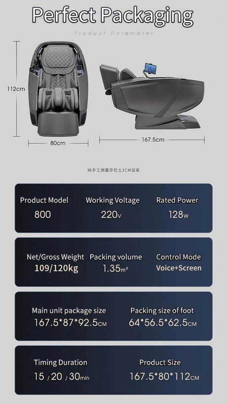 Mizuka RippleEase 4D Zero Gravity Shiatsu Massage Chair - Mizuka - Sleep Galleria
