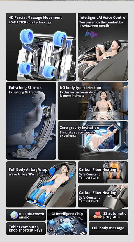 Mizuka RippleEase 4D Zero Gravity Shiatsu Massage Chair - Mizuka - Sleep Galleria