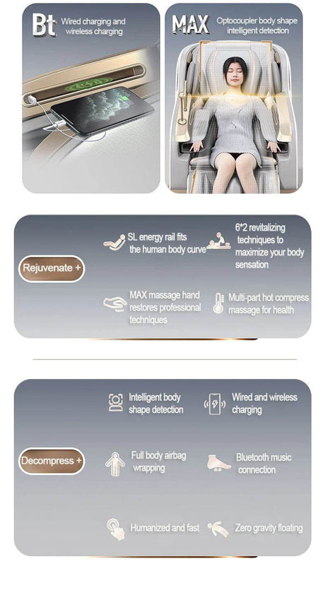 Mizuka StreamGlow 4D SL - Track Shiatsu Massage Chair - Mizuka - Sleep Galleria