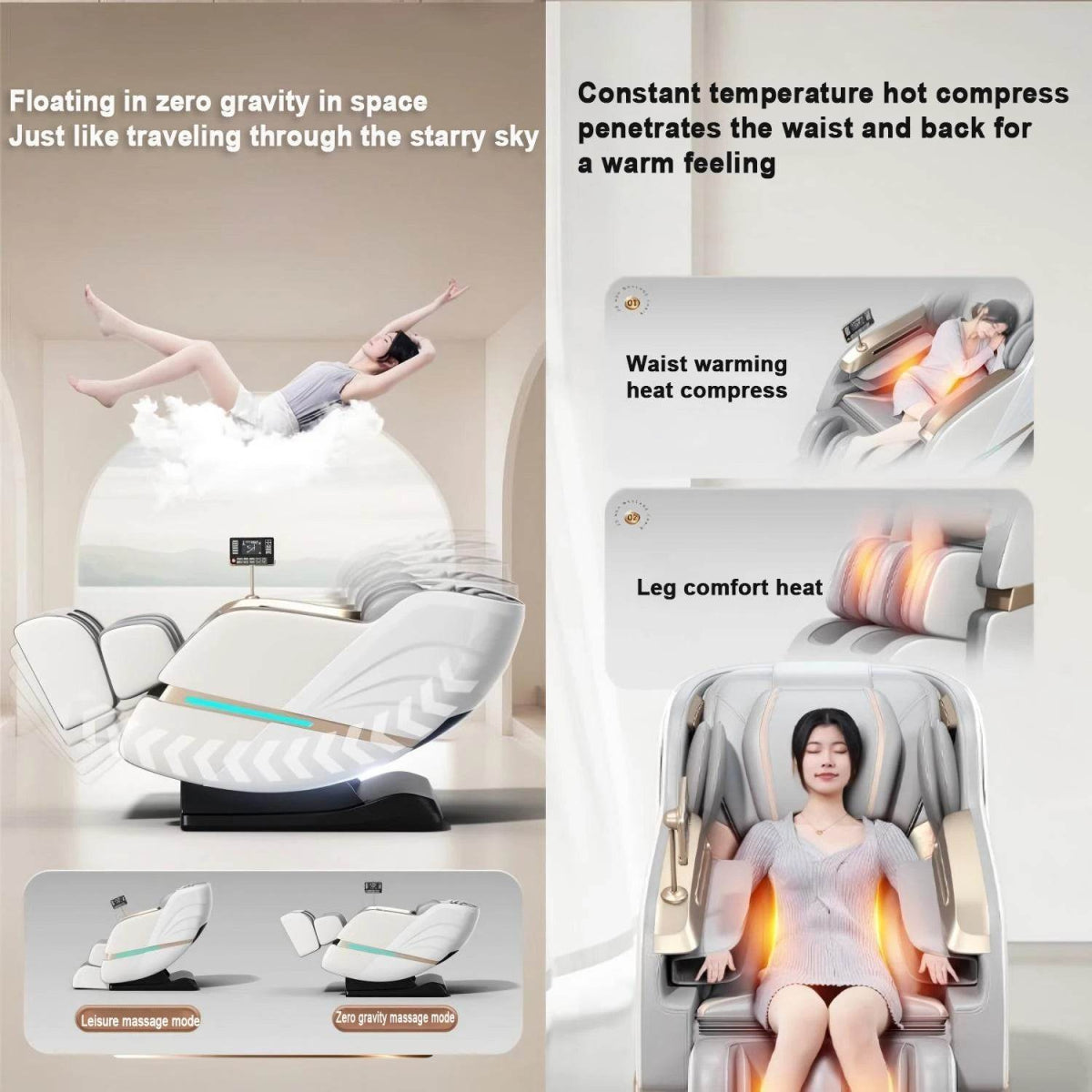 Mizuka StreamGlow 4D SL - Track Shiatsu Massage Chair - Mizuka - Sleep Galleria