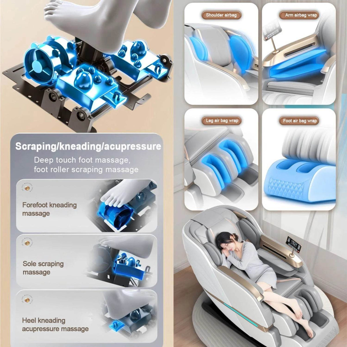 Mizuka StreamGlow 4D SL - Track Shiatsu Massage Chair - Mizuka - Sleep Galleria