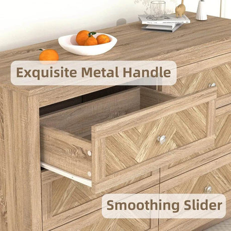 3-Piece Engineered Wood Bedroom Dresser And Nightstand Set - Sleep Galleria