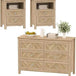 3-Piece Engineered Wood Bedroom Dresser And Nightstand Set - Sleep Galleria