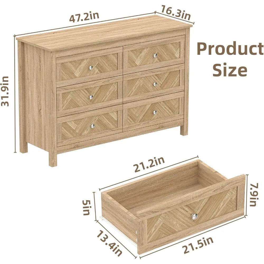 3-Piece Engineered Wood Bedroom Dresser And Nightstand Set - Sleep Galleria