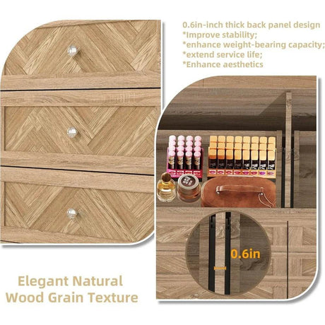 3-Piece Engineered Wood Bedroom Dresser And Nightstand Set - Sleep Galleria