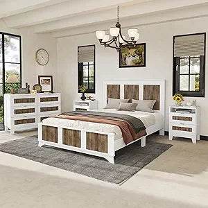 4 Piece Modern Queen Bedroom Furniture Set - MKDK - Sleep Galleria