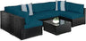7 - Piece Modular Outdoor Wicker Patio Sectional Set - MKDK - Sleep Galleria