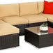 7 - Piece Modular Outdoor Wicker Patio Sectional Set - MKDK - Sleep Galleria
