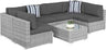 7 - Piece Modular Outdoor Wicker Patio Sectional Set - MKDK - Sleep Galleria