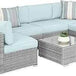 7 - Piece Modular Outdoor Wicker Patio Sectional Set - MKDK - Sleep Galleria