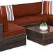 7 - Piece Modular Outdoor Wicker Patio Sectional Set - MKDK - Sleep Galleria