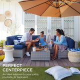7 - Piece Modular Outdoor Wicker Patio Sectional Set - MKDK - Sleep Galleria