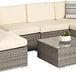 7 - Piece Modular Outdoor Wicker Patio Sectional Set - MKDK - Sleep Galleria