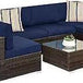 7 - Piece Modular Outdoor Wicker Patio Sectional Set - MKDK - Sleep Galleria