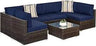 7 - Piece Modular Outdoor Wicker Patio Sectional Set - MKDK - Sleep Galleria