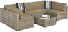 7 - Piece Modular Outdoor Wicker Patio Sectional Set - MKDK - Sleep Galleria