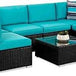 7 - Piece Modular Outdoor Wicker Patio Sectional Set - MKDK - Sleep Galleria