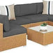7 - Piece Modular Outdoor Wicker Patio Sectional Set - MKDK - Sleep Galleria