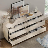 Modern Light Oak Dresser And Nightstand Set Of 3 - MKDK - Sleep Galleria