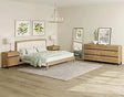 Modern Light Oak Dresser And Nightstand Set Of 3 - MKDK - Sleep Galleria