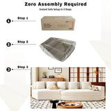 2-Piece Chenille Modular Curved Sectional Sofa Set - Sleep Galleria