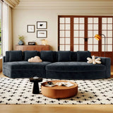 2-Piece Chenille Modular Curved Sectional Sofa Set - Sleep Galleria
