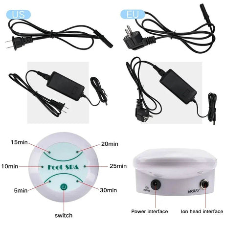 Detox Ionic Foot Spa Bath Machine With Massage Function - monclique - Sleep Galleria