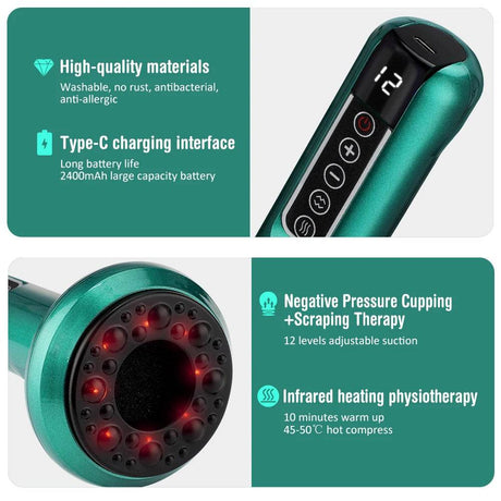 Intelligent Rechargeable Electric Cupping Massage Device - Ms.Dear - Sleep Galleria