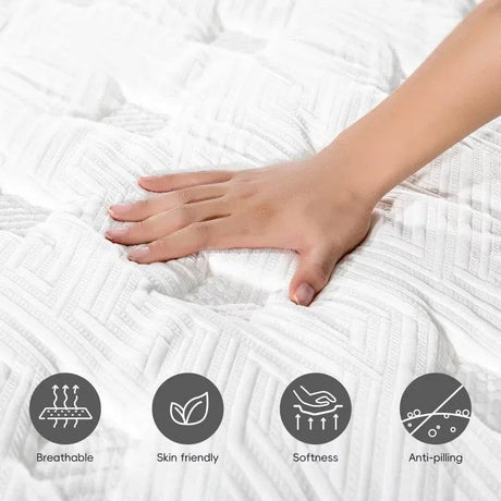 Medium Cooling Pocket Spring Gel Memory Foam Mattress - NallonHU - Sleep Galleria