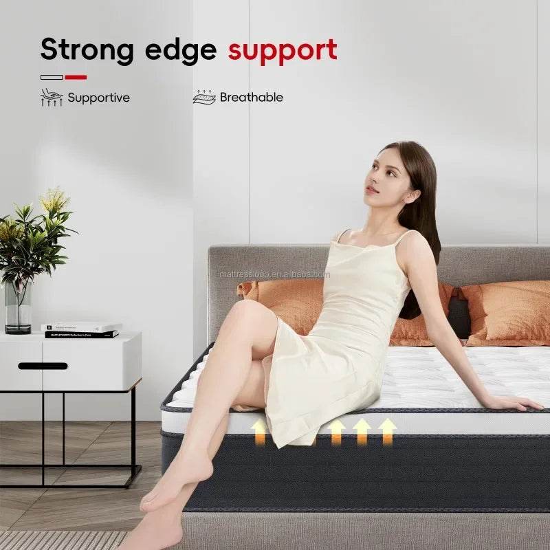 Medium Cooling Pocket Spring Gel Memory Foam Mattress - NallonHU - Sleep Galleria